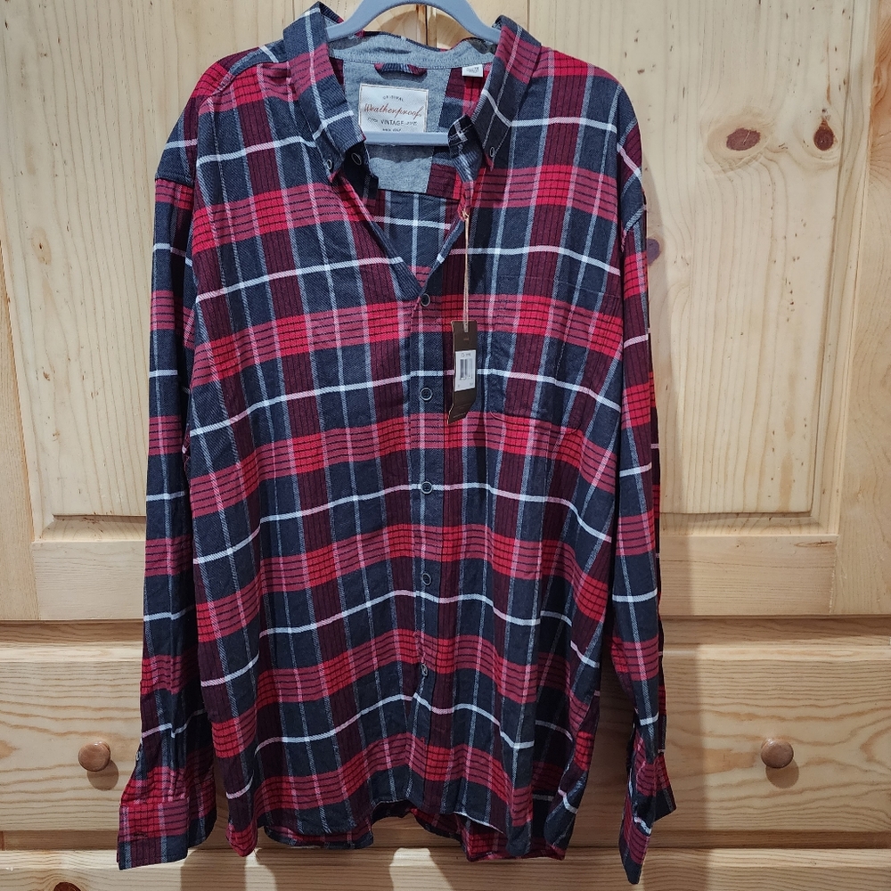 Mens Weatherproof Vintage Flannel